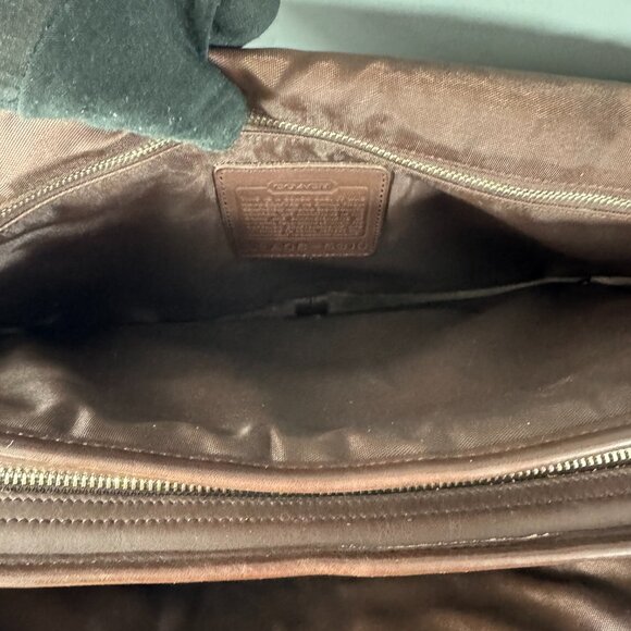 Vintage Coach #5310 Thompson Executive 16" Brown Leather Briefcase Laptop Bag - Picture 11 of 14